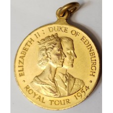 GREAT BRITAIN UK 1954 . ROYAL TOUR MEDAL
